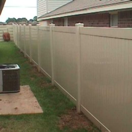 Vinyl Privacy Fence Tan Tampa