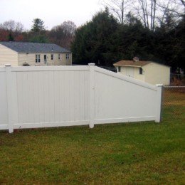 Vinyl Transition Fence Panel Tampa