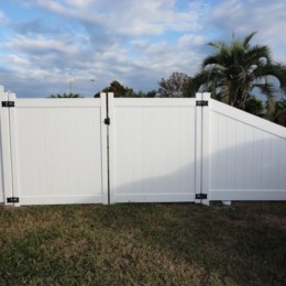 Vinyl Transition Fence Panel Tampa