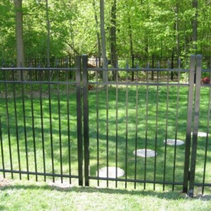 Tampa aluminum double entry gate