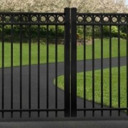 Aluminum Double Gate Circles Tampa