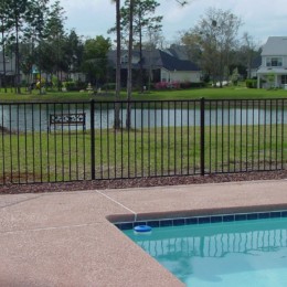Aluminum Fence 2-Rail Pool Code Tampa
